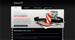 Desktop Screenshot of canal70.fr